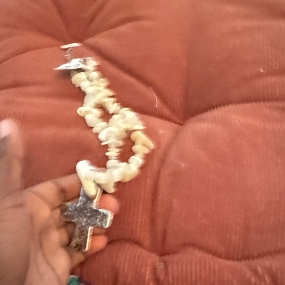 Beaded Cross Necklace - Picture 3 of 3